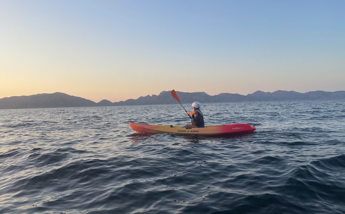 Kajak fahren in der Bucht von Pollensa