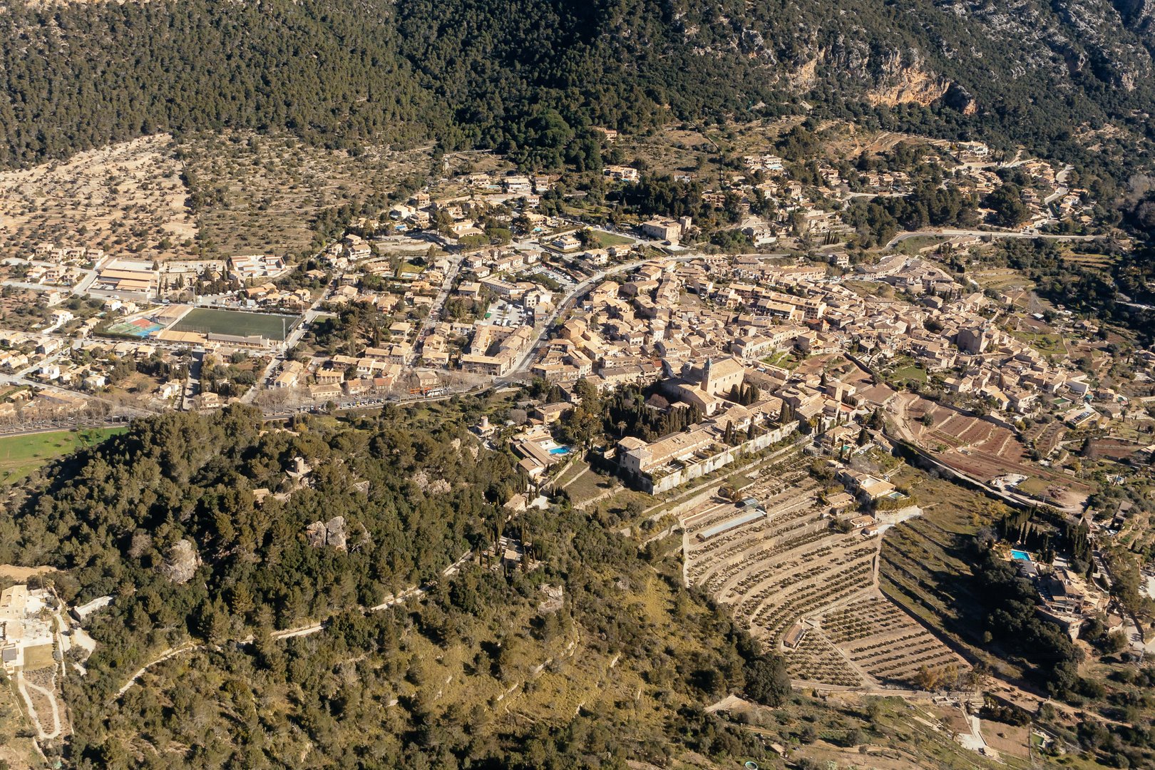 Blick aus der Luft von Mallorca