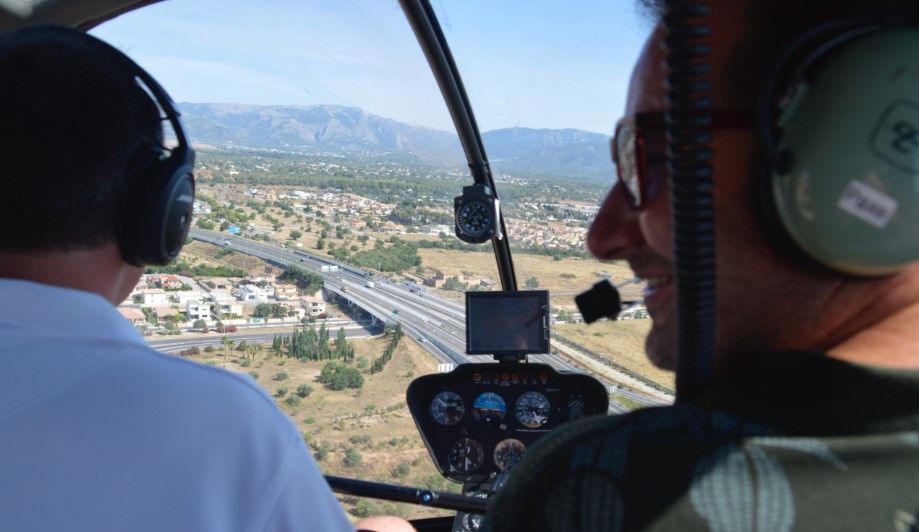 helikopter auf mallorca