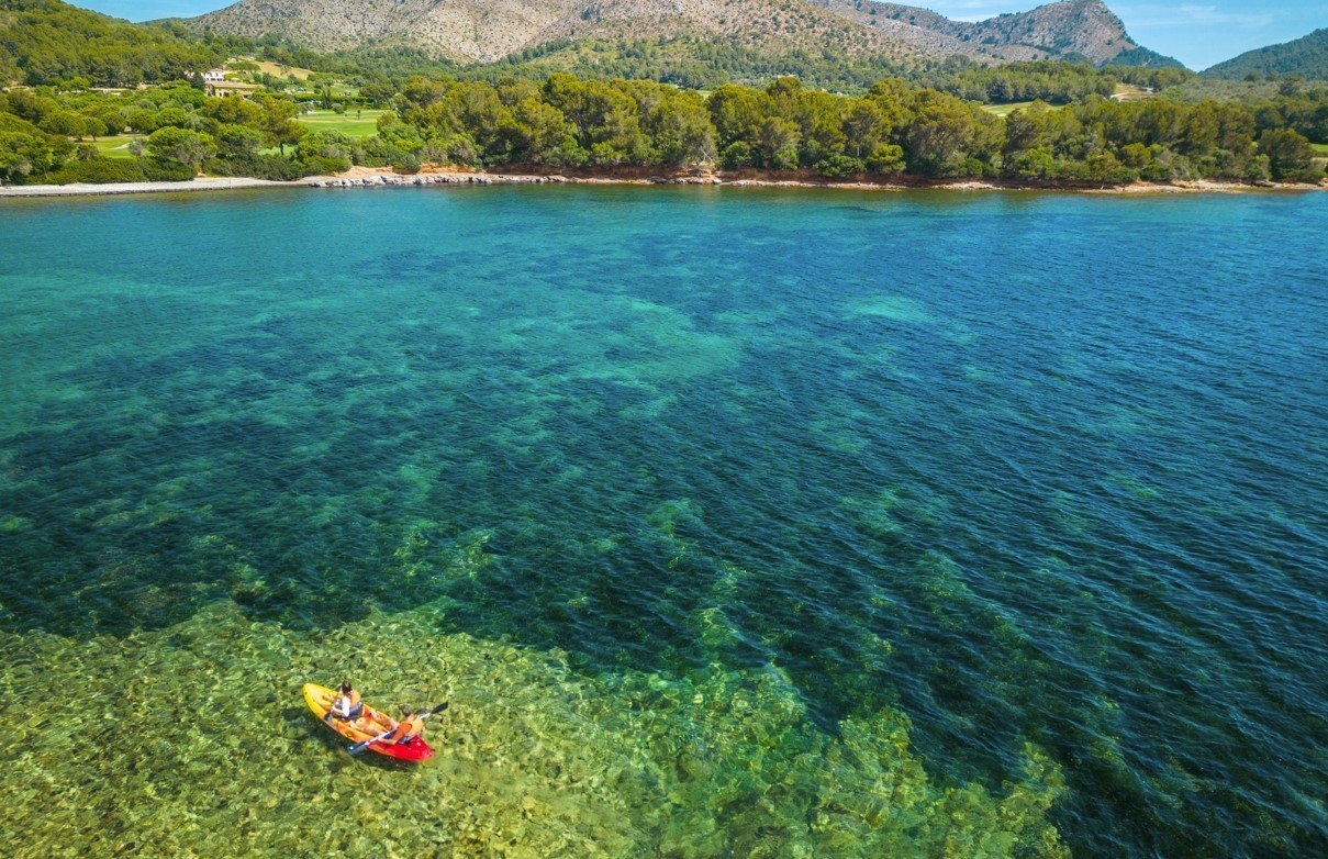 Blick auf den Strand von Alcanada