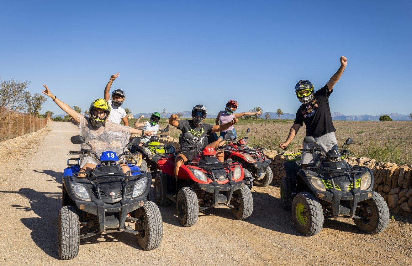 Spass beim quad off road fahren