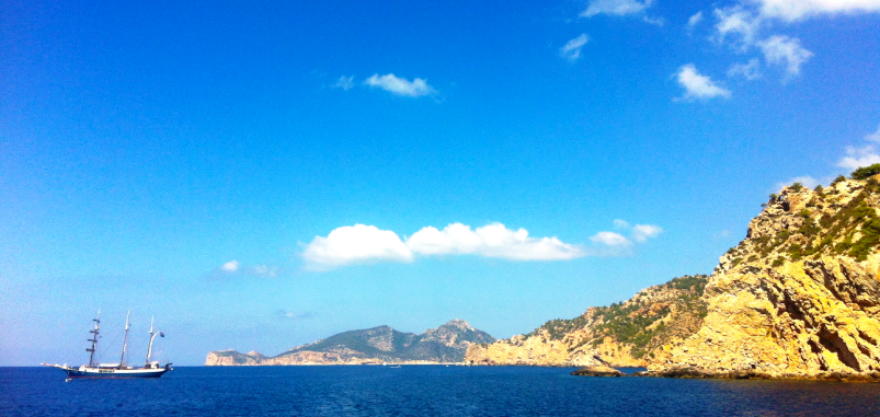 wunderbar Ausicht waehrend Katamarana aus Paguera