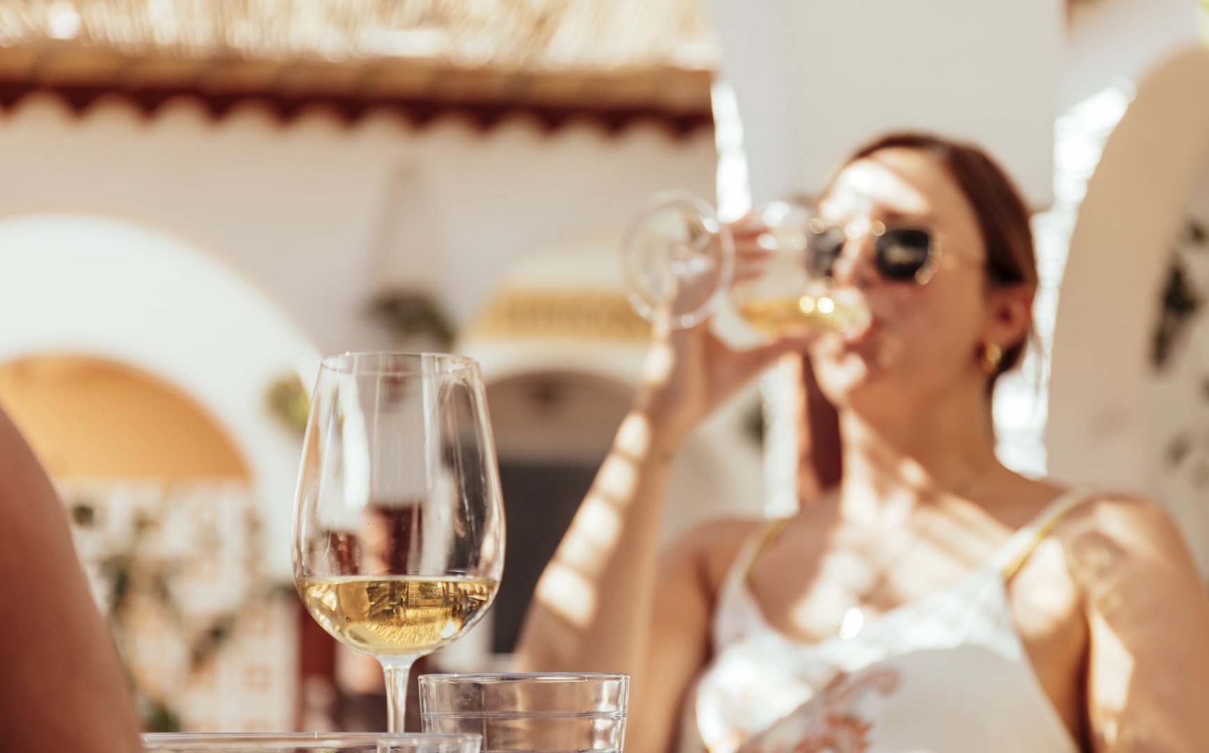 disfrutando de la degustación