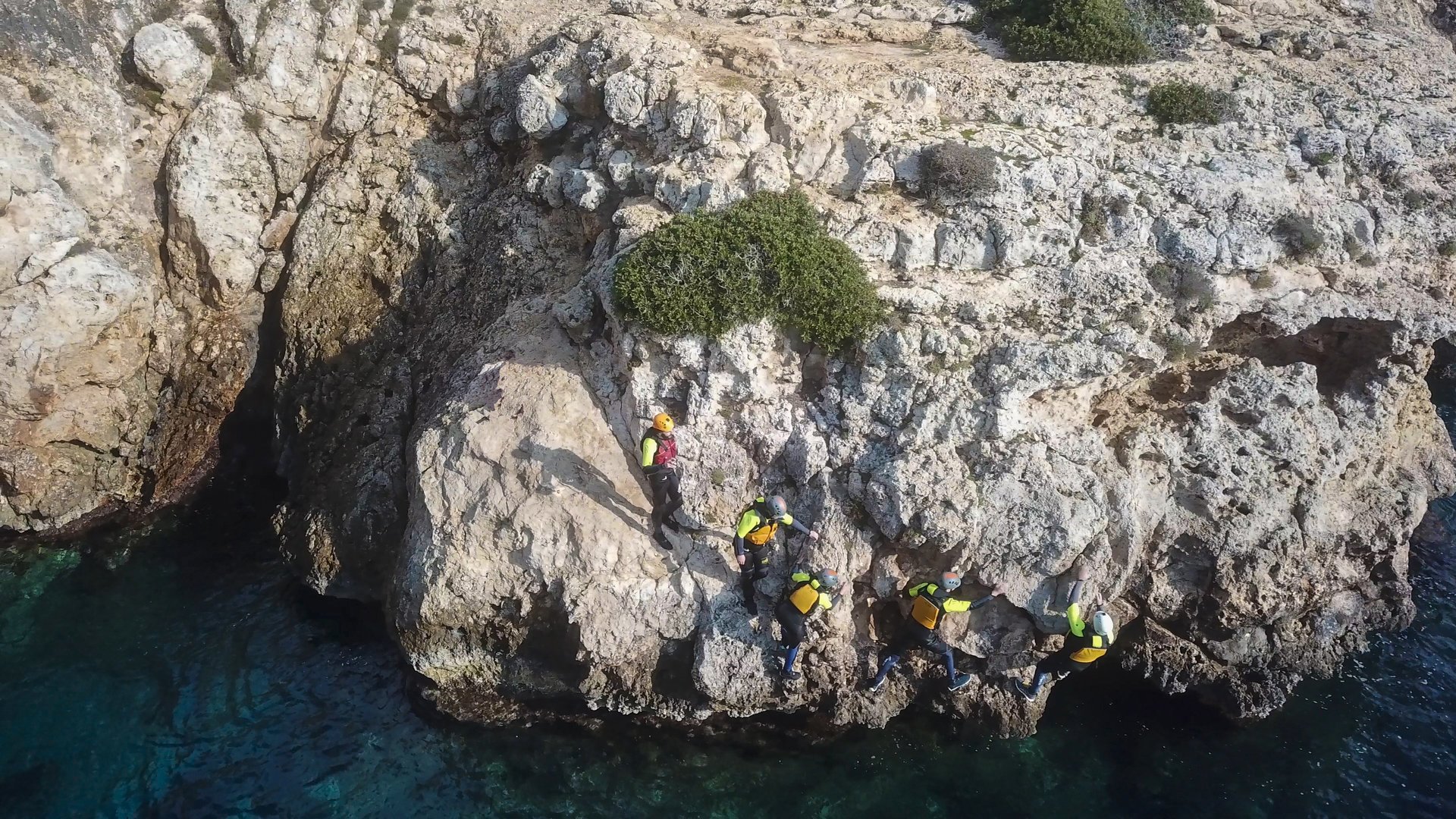 Acantilados donde se realiza la excursión