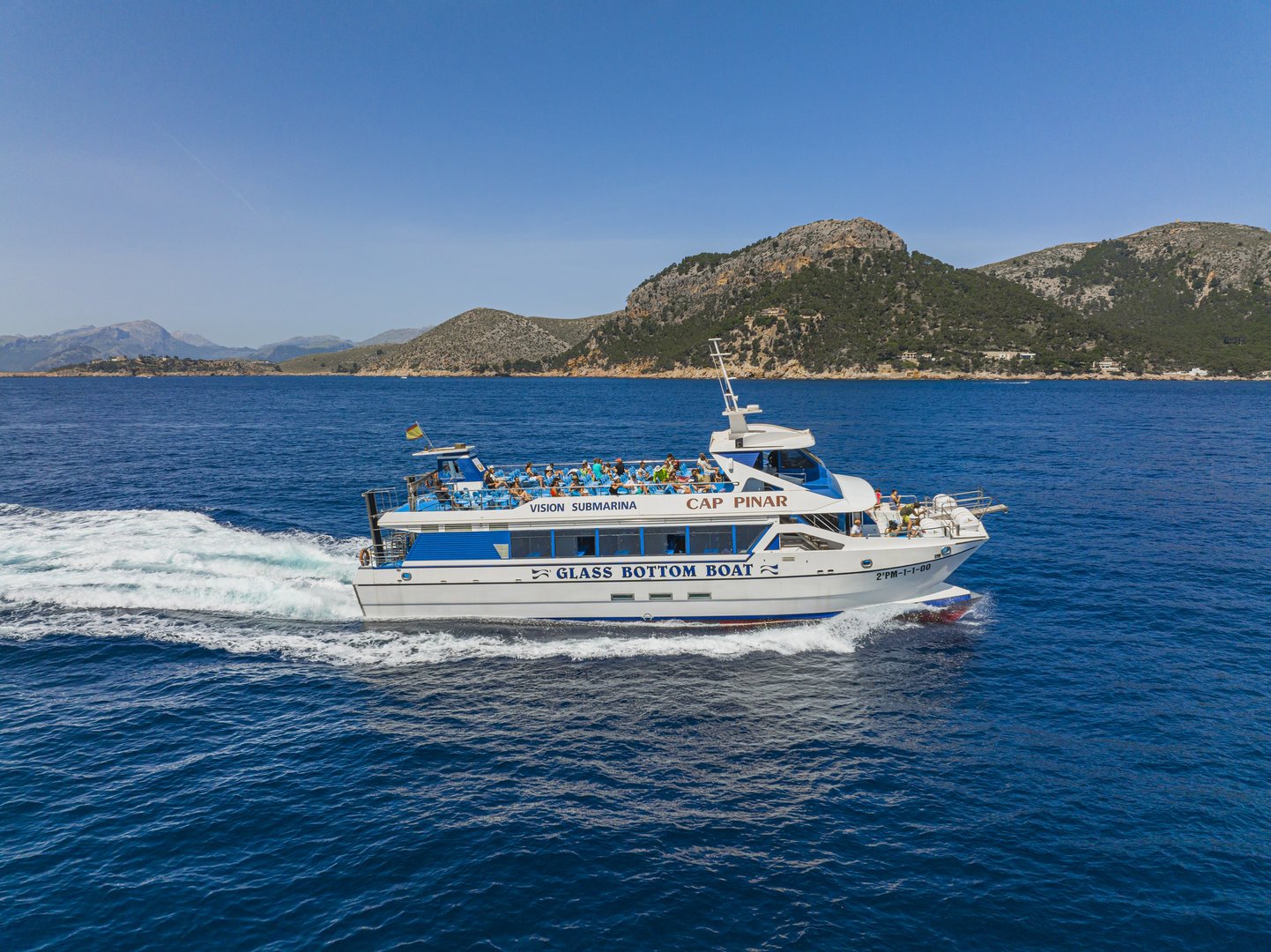 crucero en barco vistas de pollensa