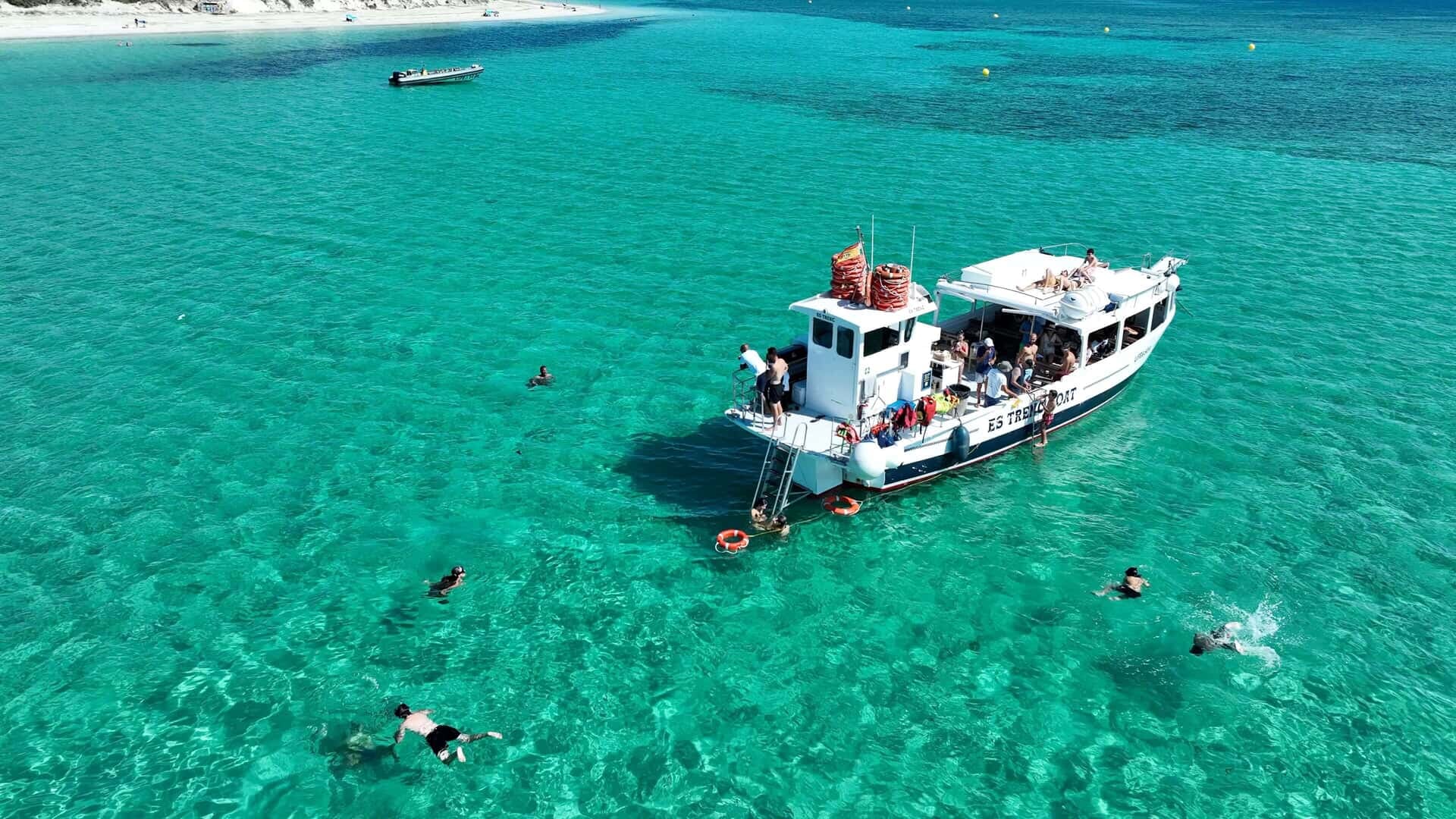 Playa Es Trenc con bus