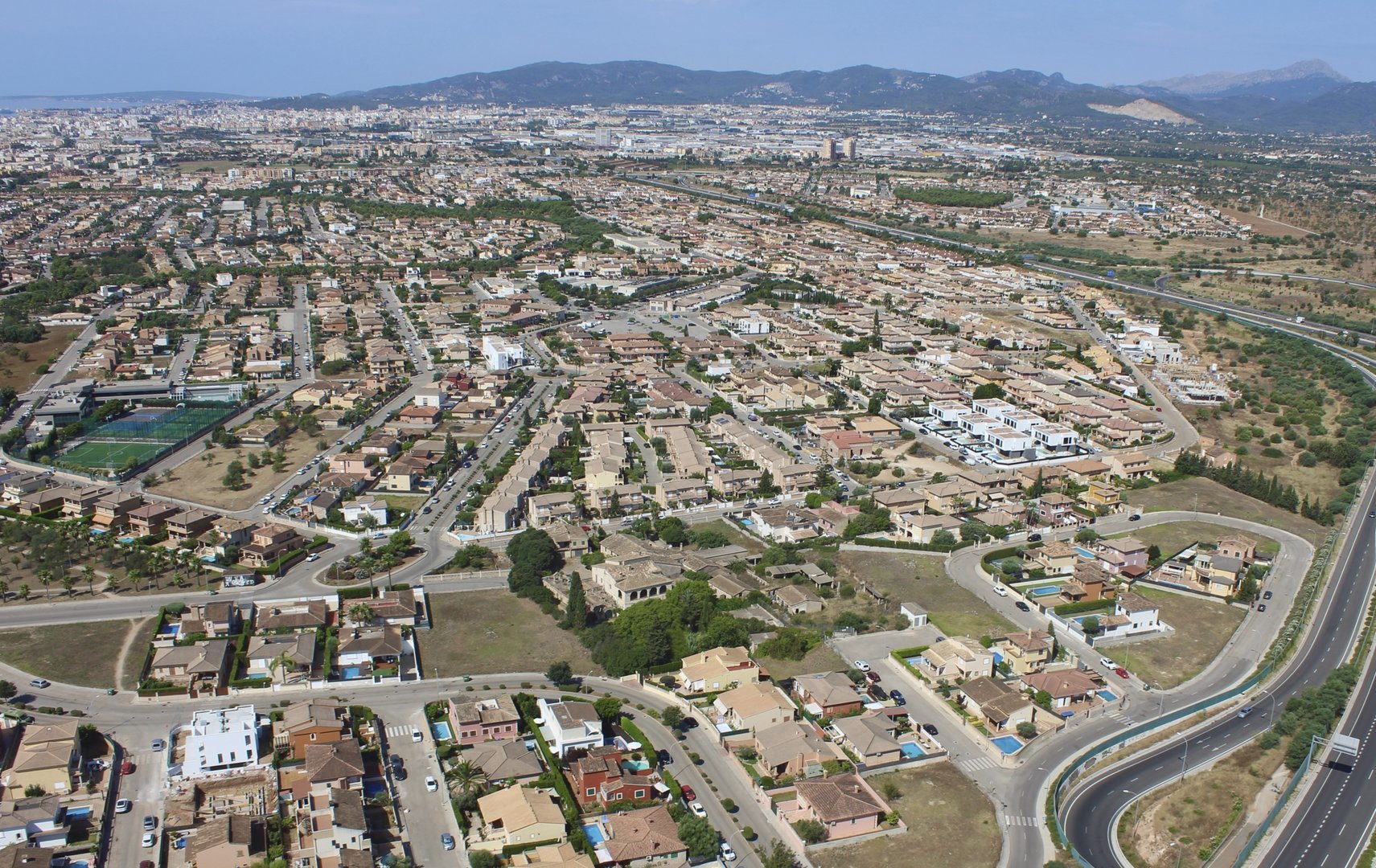 Atardecer en helicóptero en Mallorca