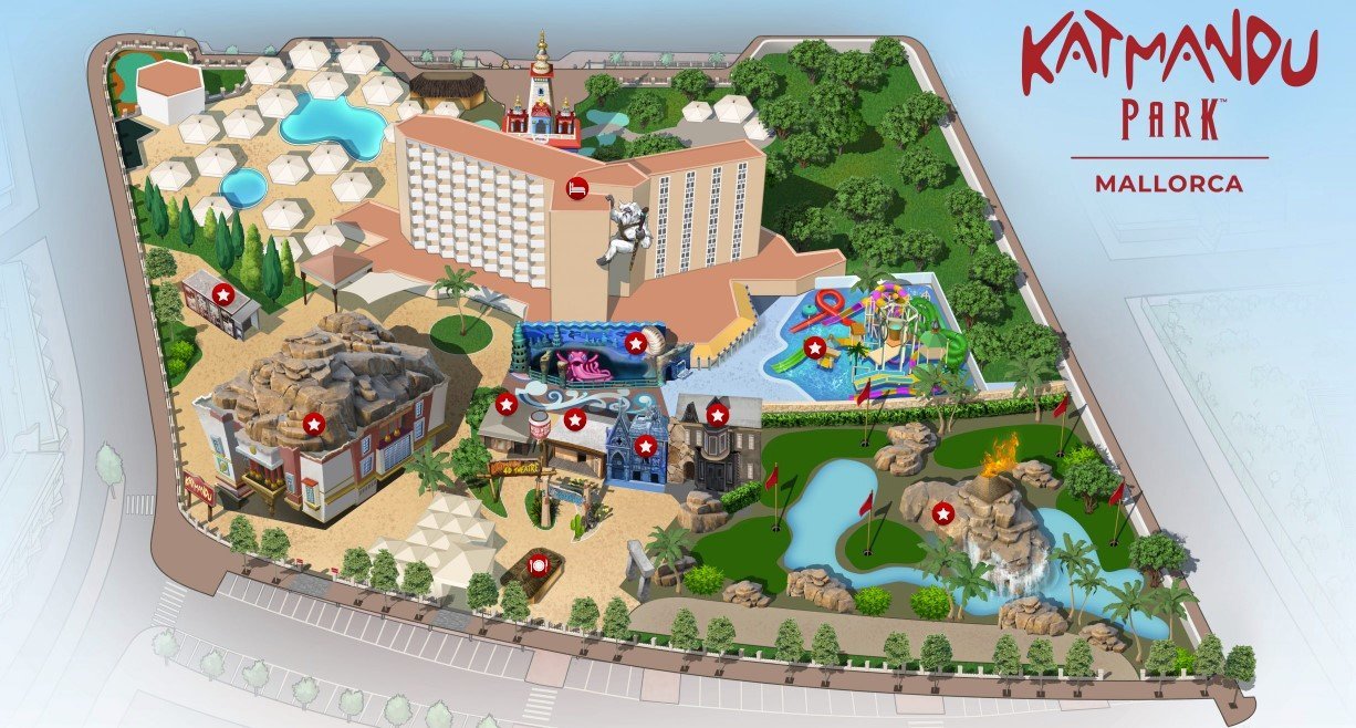 mapa de katmandu park