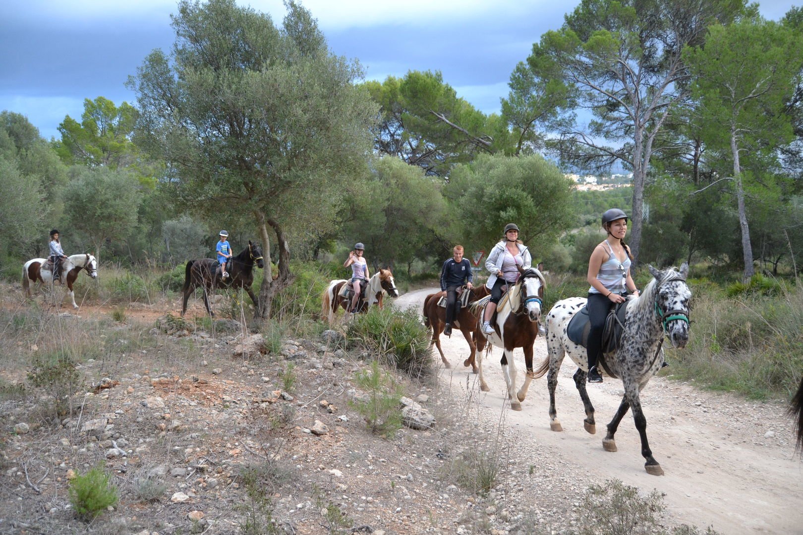 montar a caballo