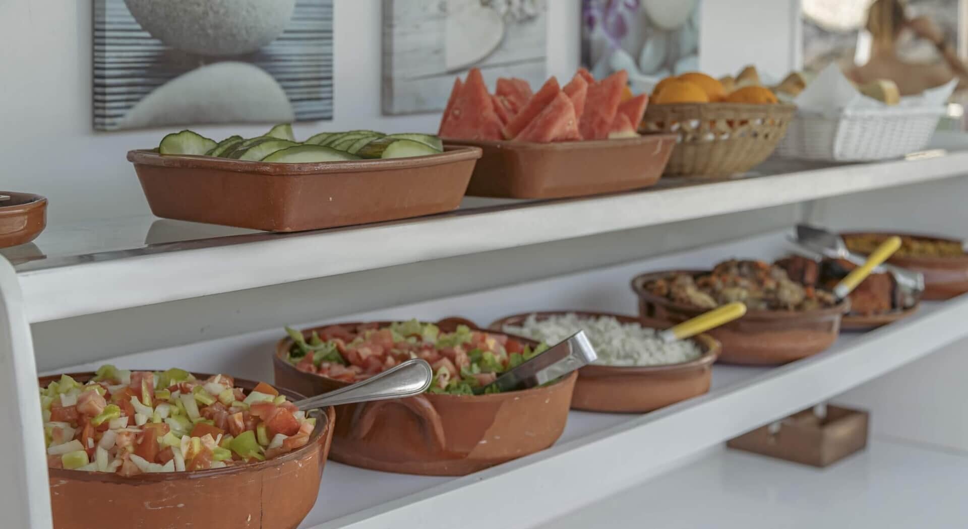 comida en el barco