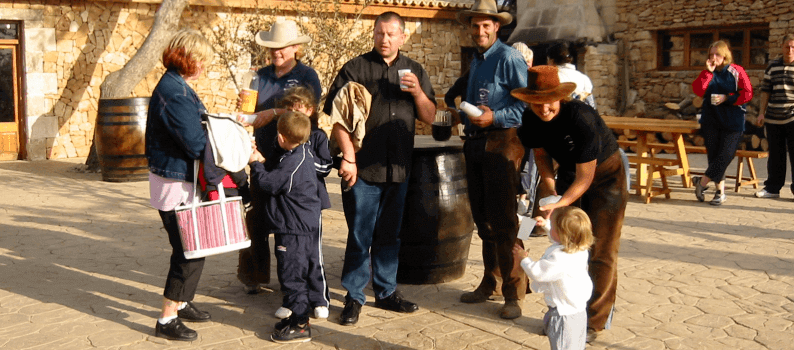 llegada al rancho grande