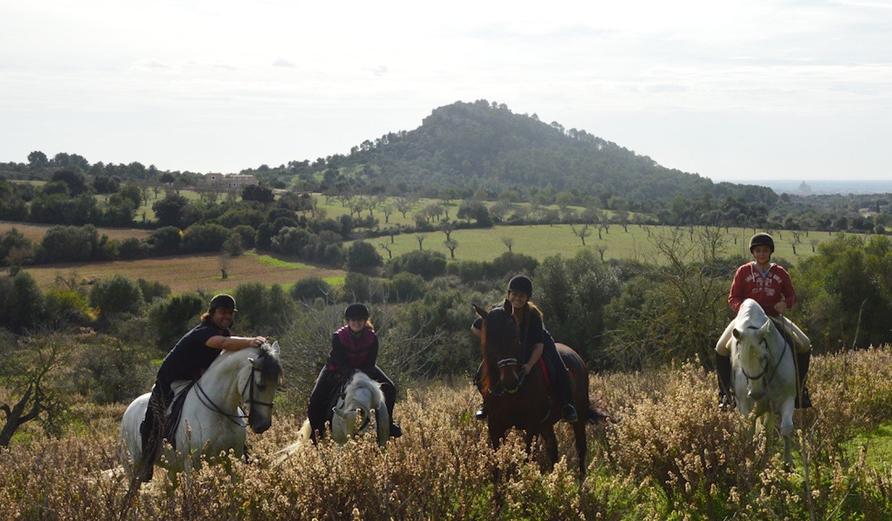 vistas de la ruta a caballo