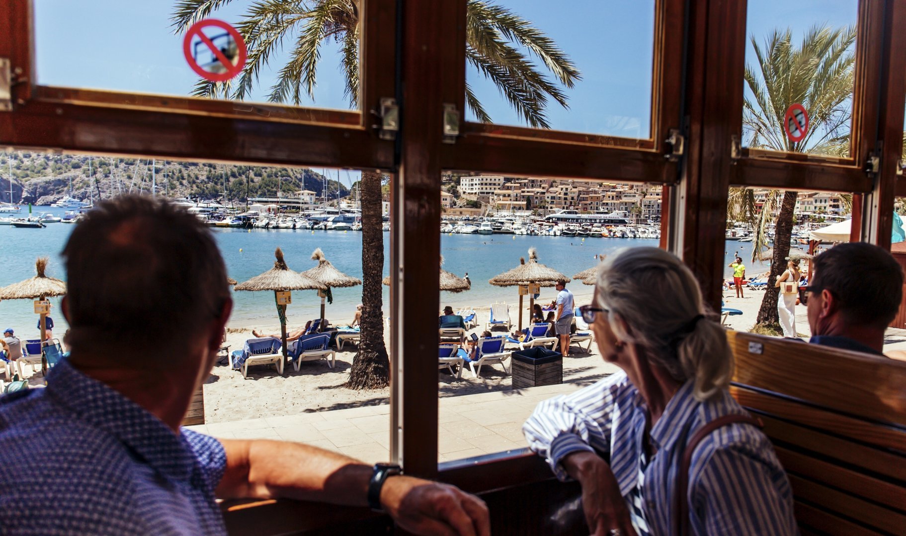 Puerto de soller desde el tranvia