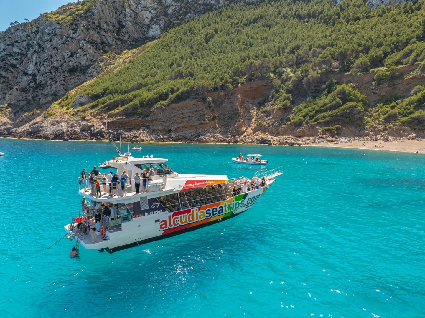 boat in front of cave