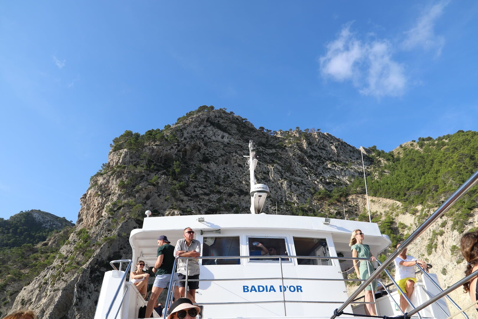 top deck from the boat
