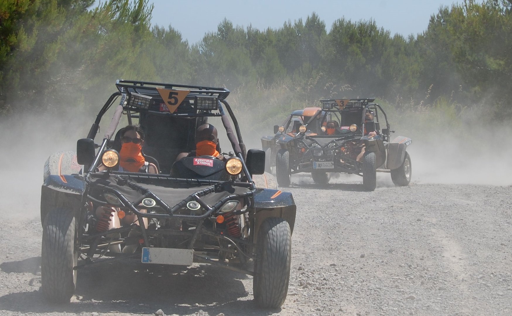 on a route on the buggy mallorca