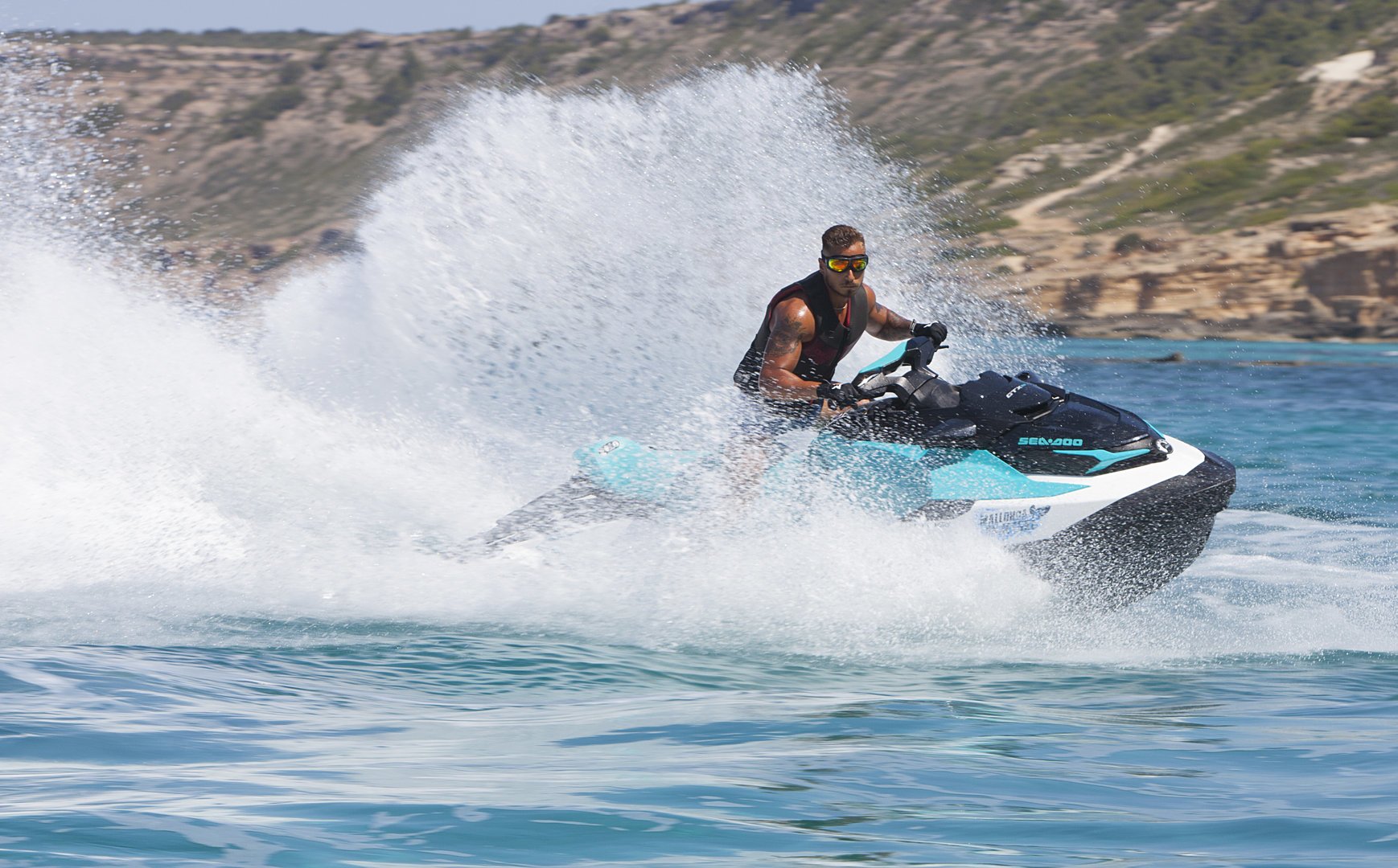 cala dor with jet ski