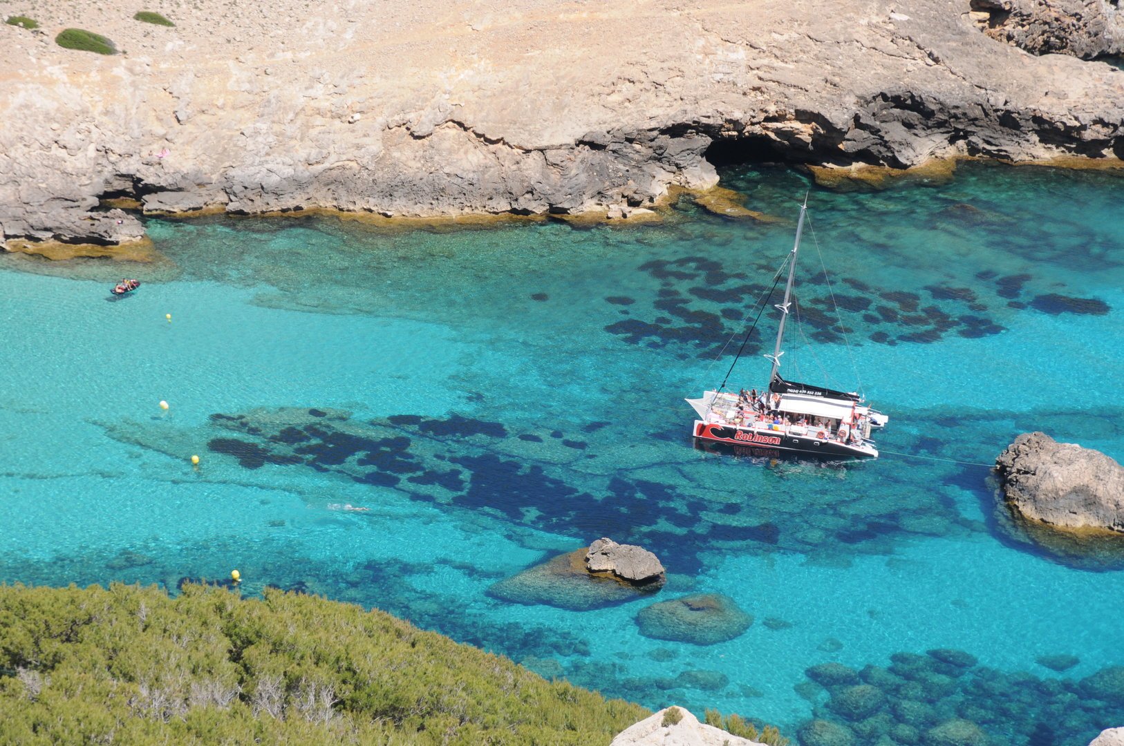catamaran from above