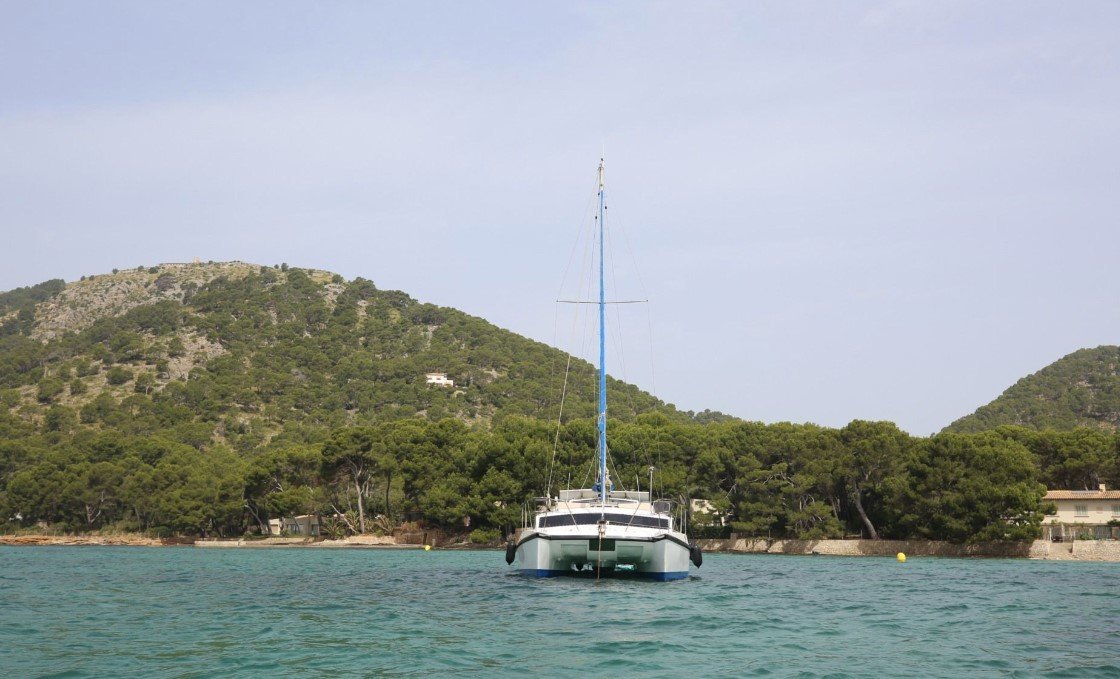 catamaran in Pollensa bay