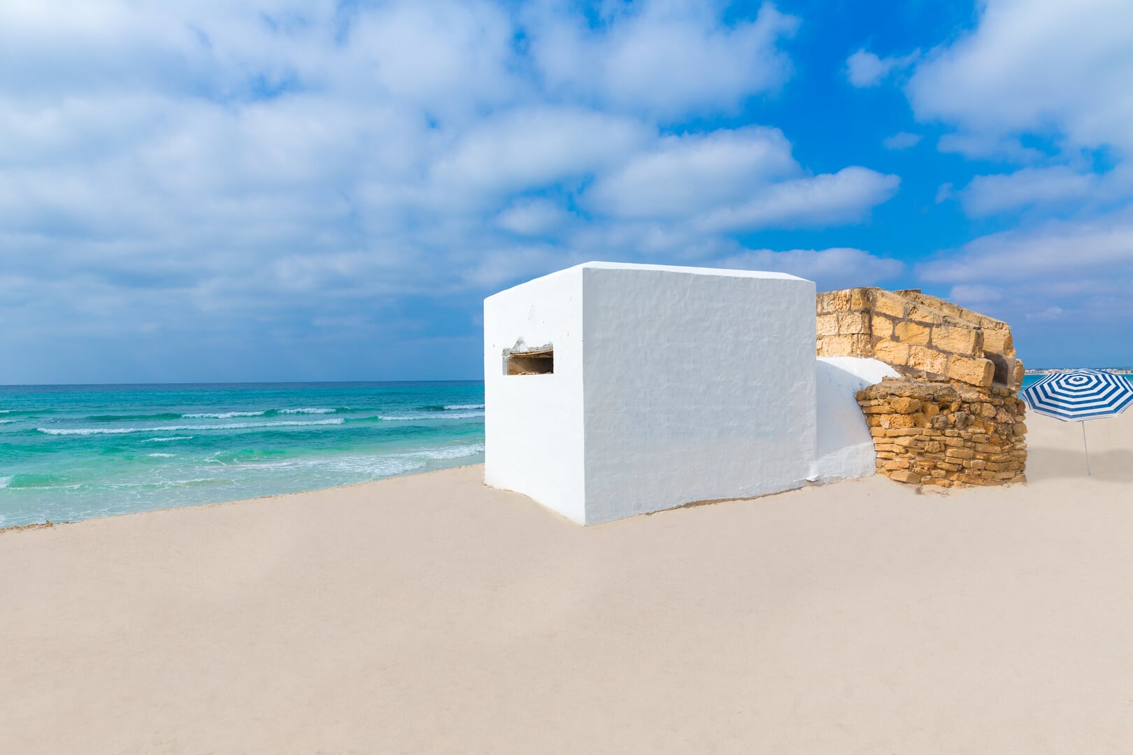 bunker at es trenc beach