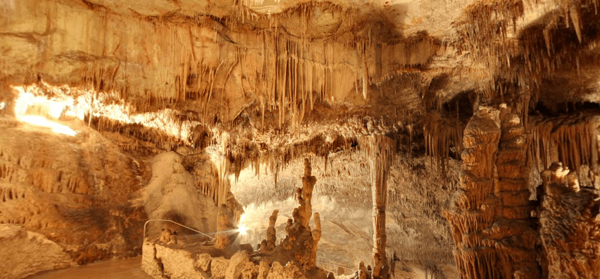 picture inside the caves