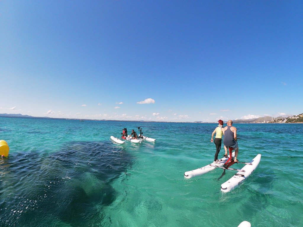 water bike with click mallorca