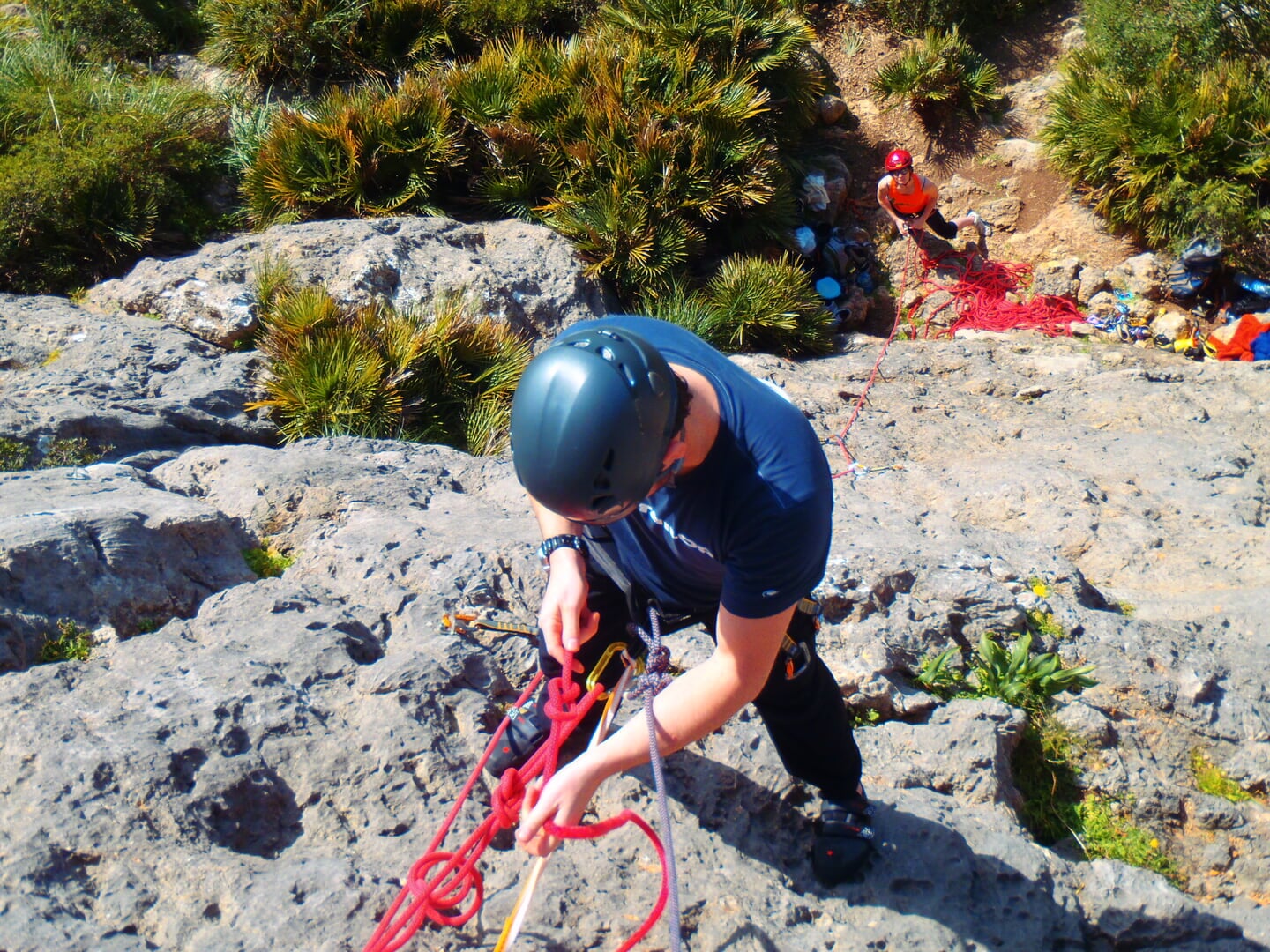 climber in mallorca