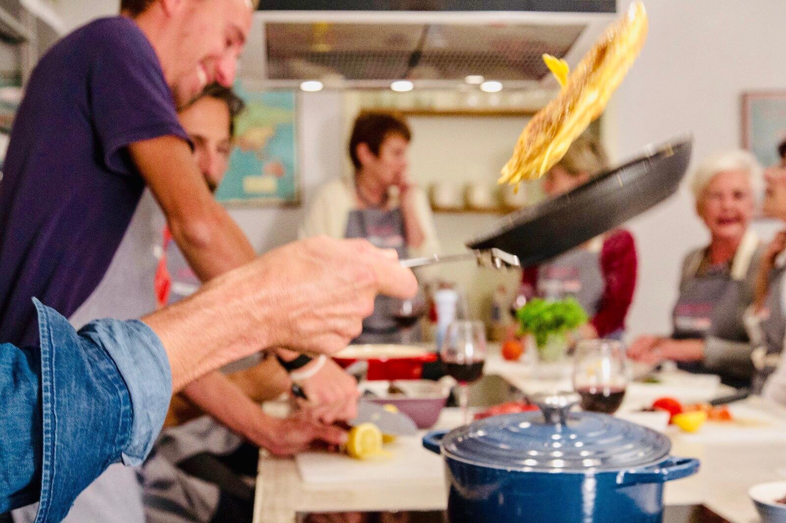 cooking tortilla