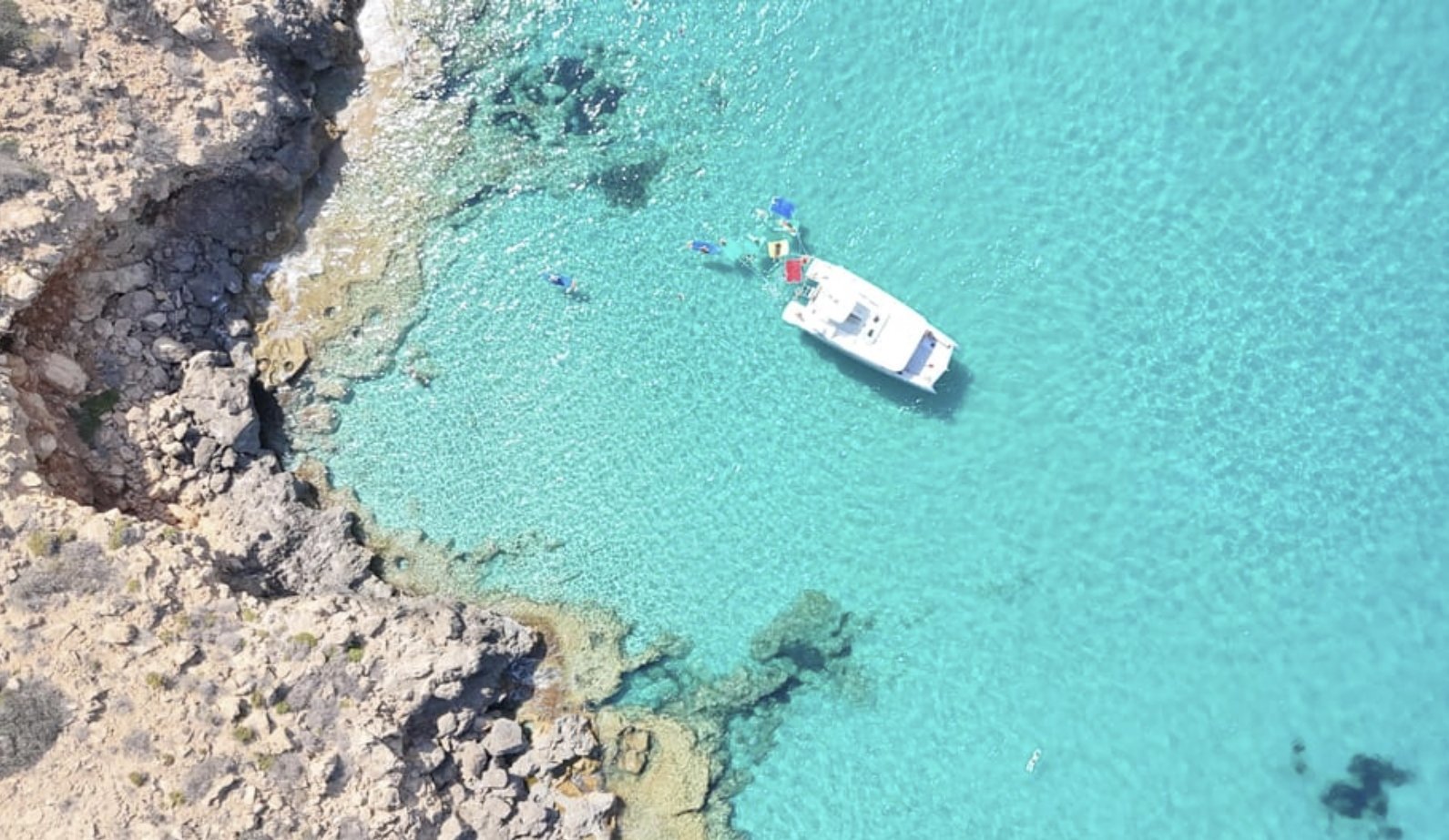catamaran from above