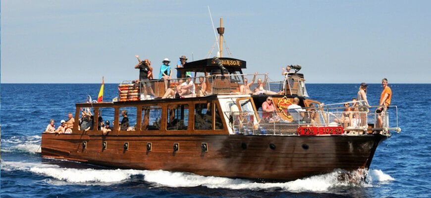 route on tje boat in mallorca