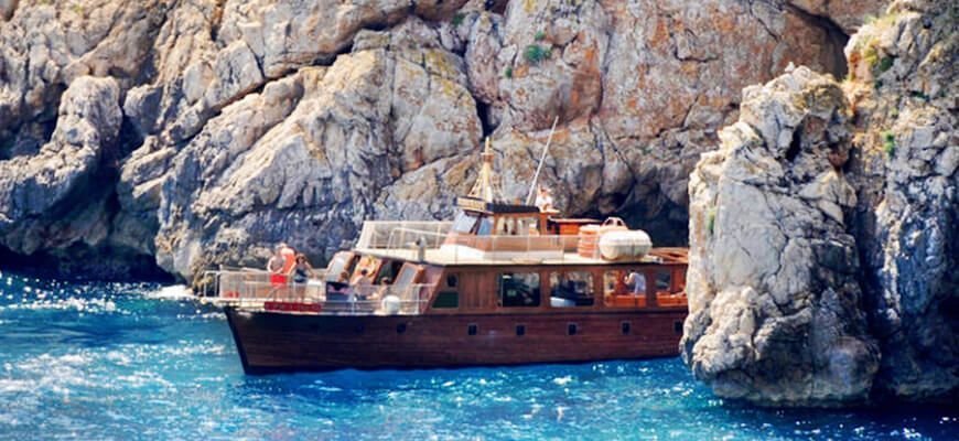 navigating on the boat