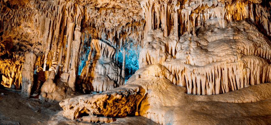 stalactites inside caves