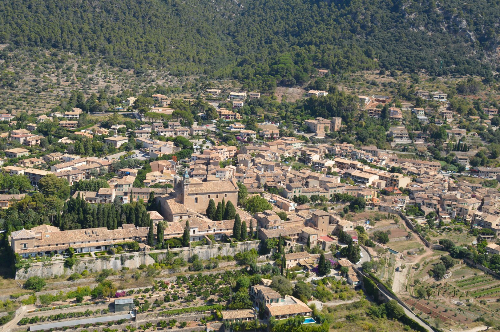 Valldemossa from the sky