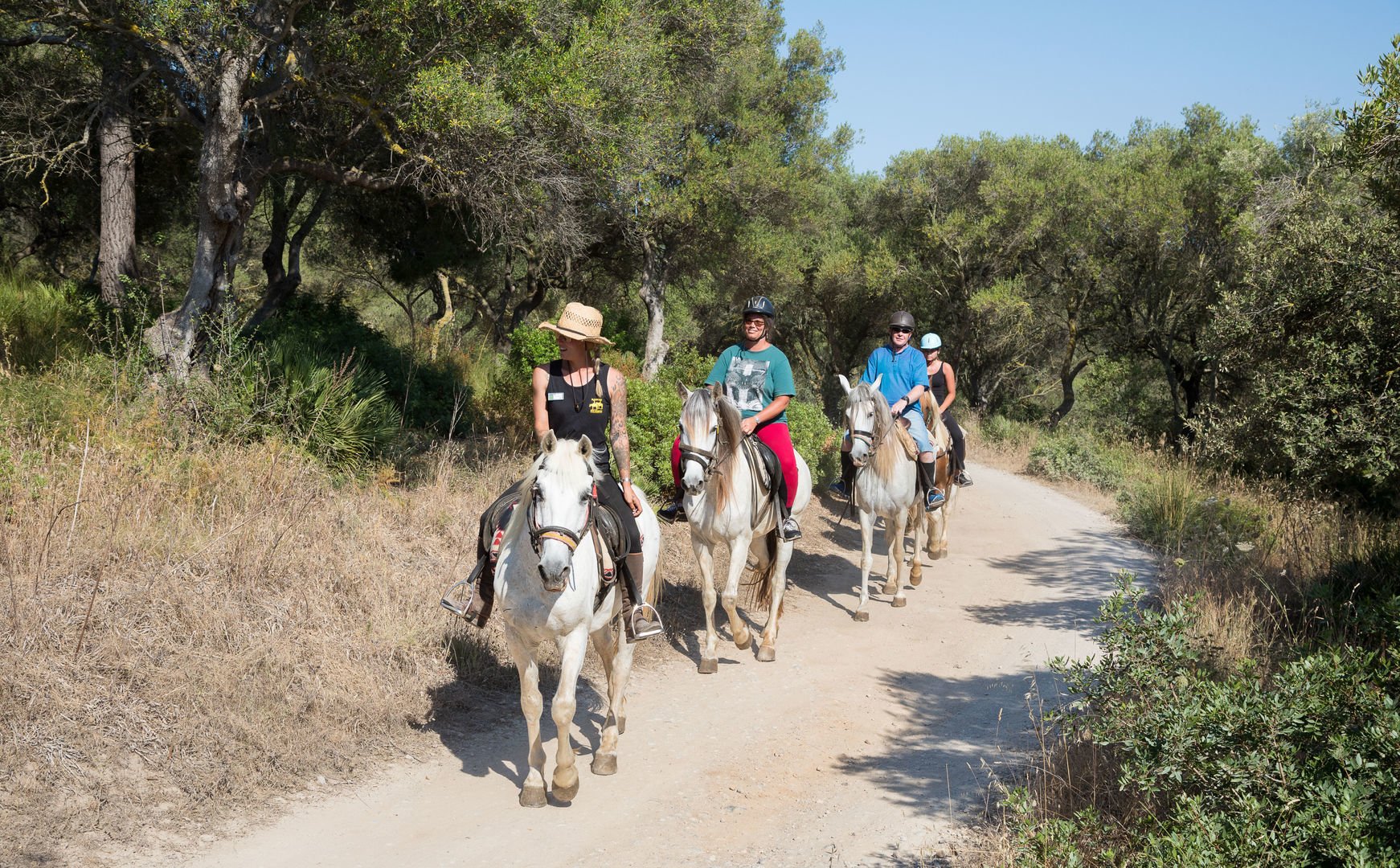 horse riding in the mountains near Alcudia