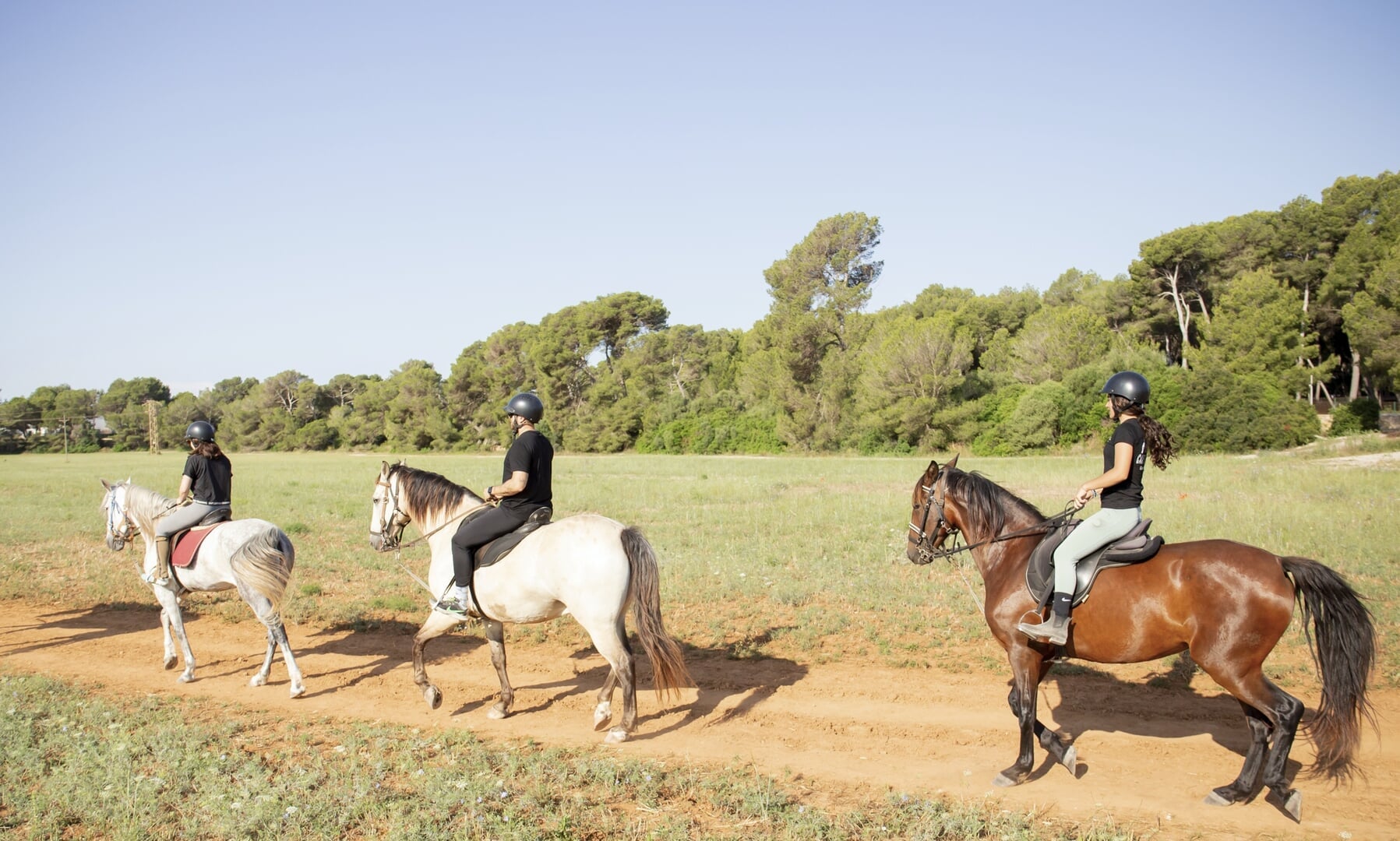 horse riding on the beach in Mallorca