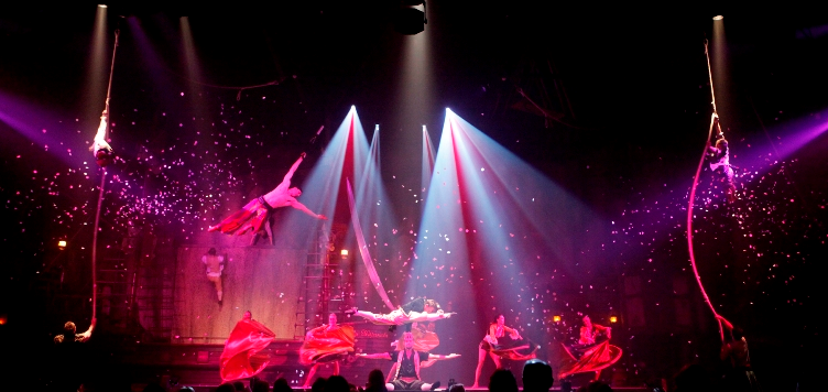 Dancing at Pirates show