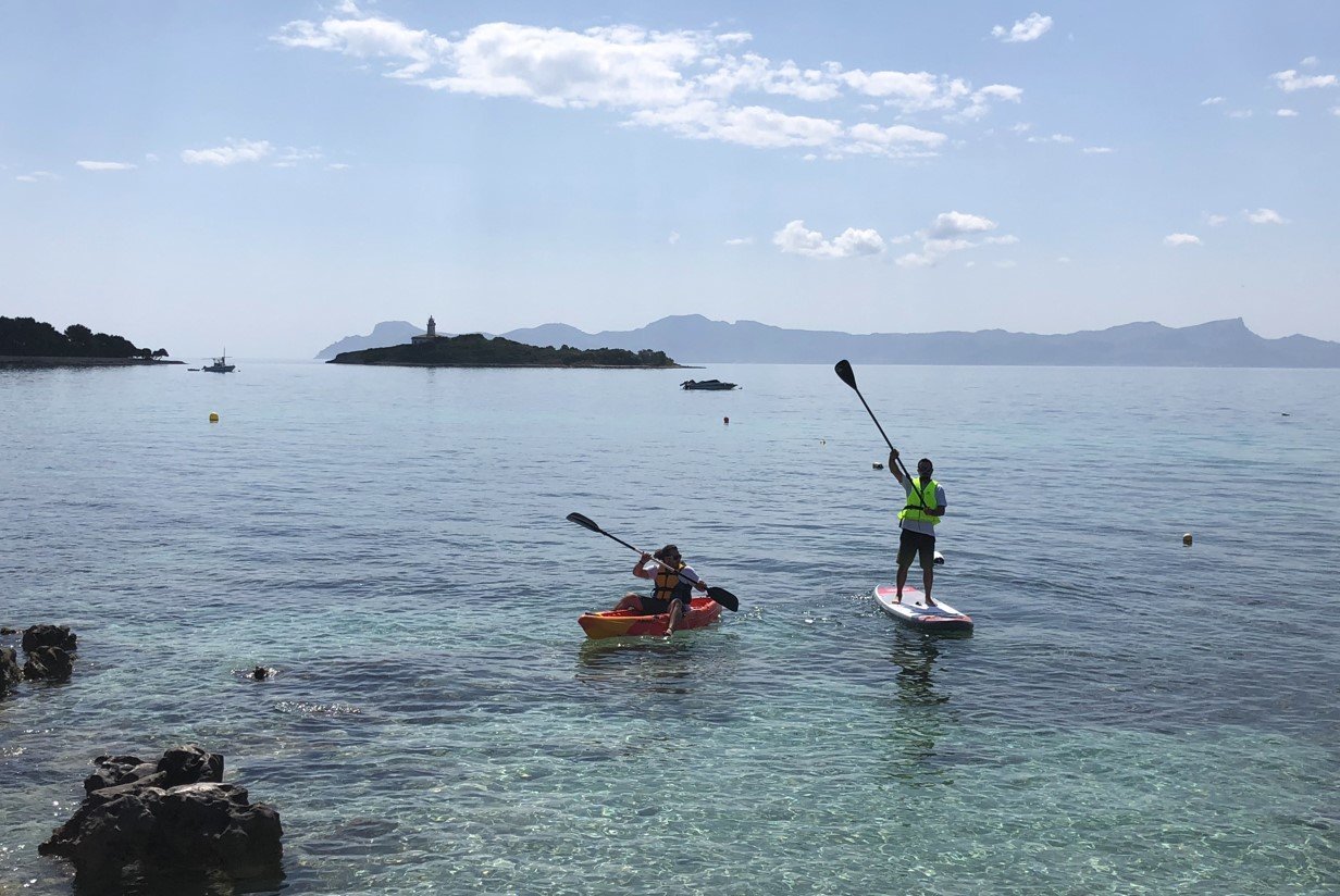 enjoying Alcanada beach