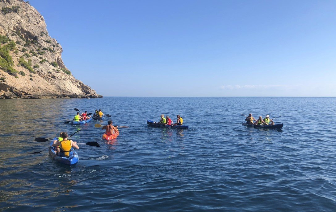 View of the bay from the Kayak