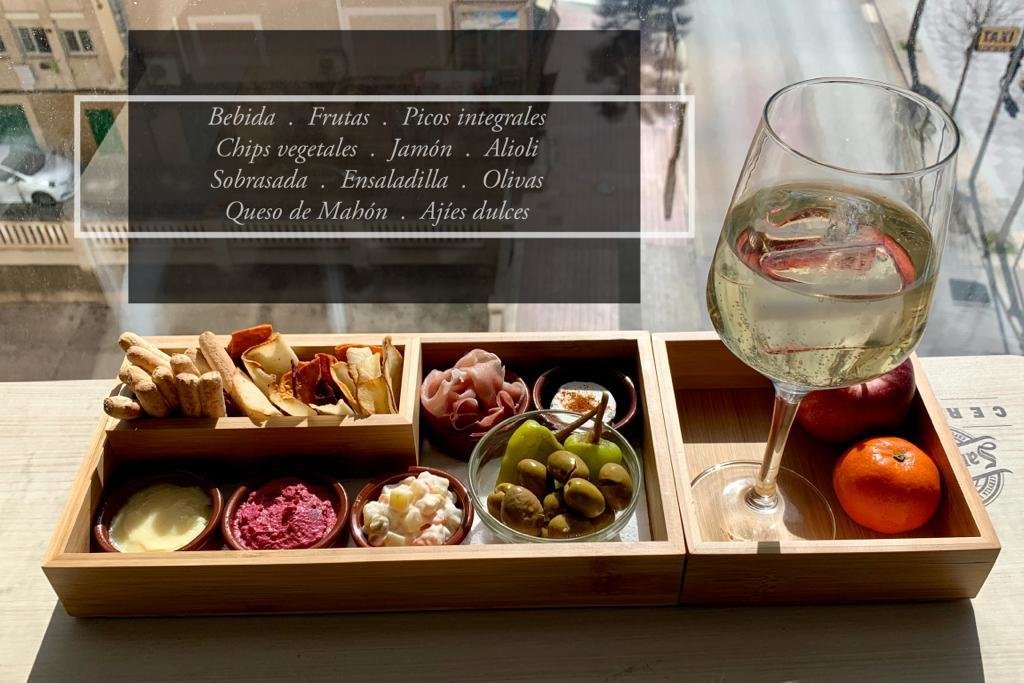 food on the catamaran