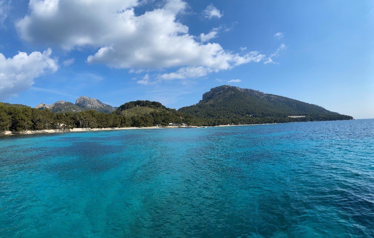 sea by the coastline from Mallorca