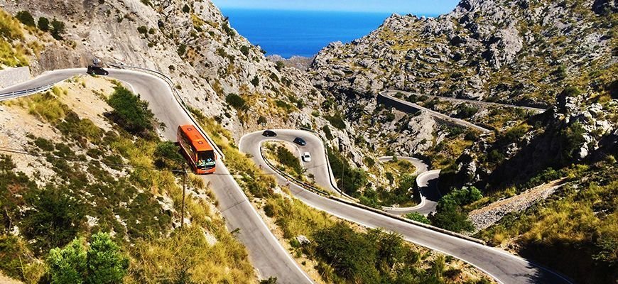 giro turistico nella zona di tramuntana a Maiorca