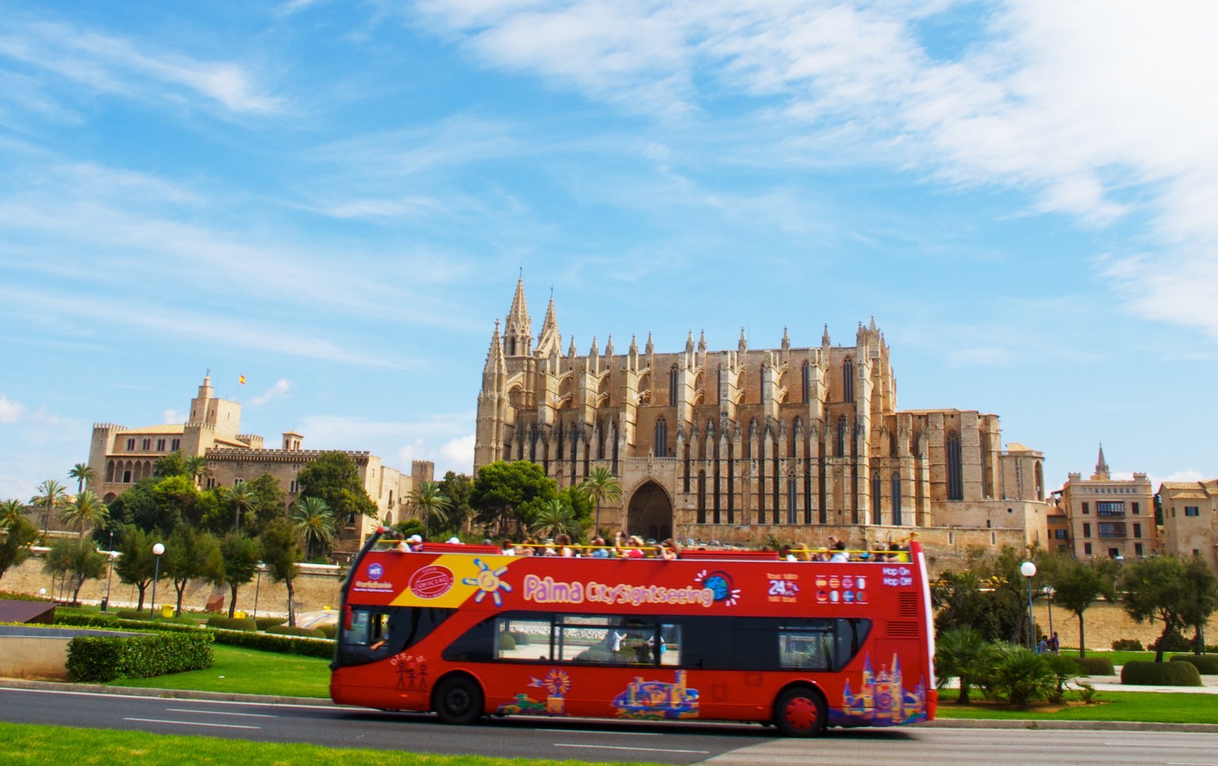 vistas de la catedral de palma